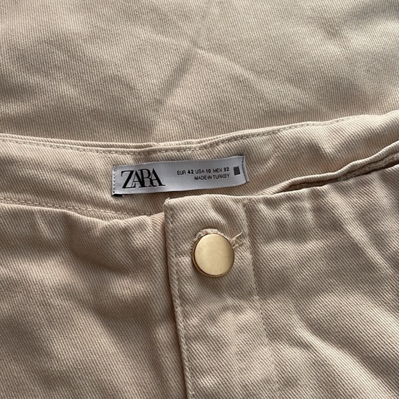 CROPPED WIDE LEG BUTTONED JEANS - Picture 6 of 6